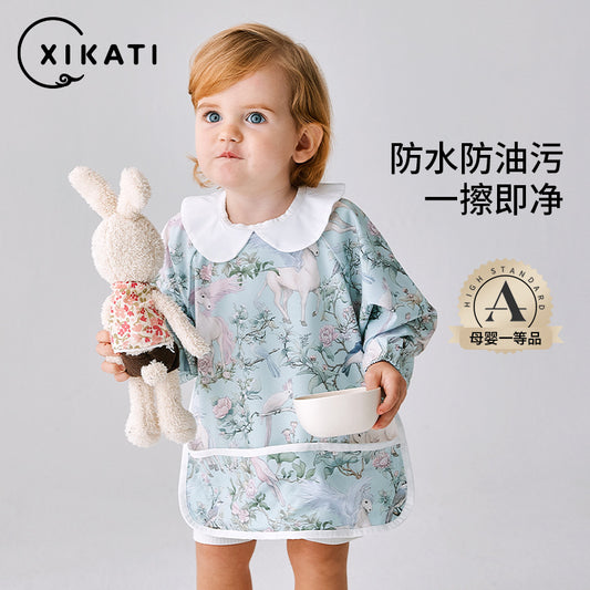 Baby Dinner Bib Infant Supplementary Cover Summer Children's Summer Thin Waterproof Dirty-proof Food Bag